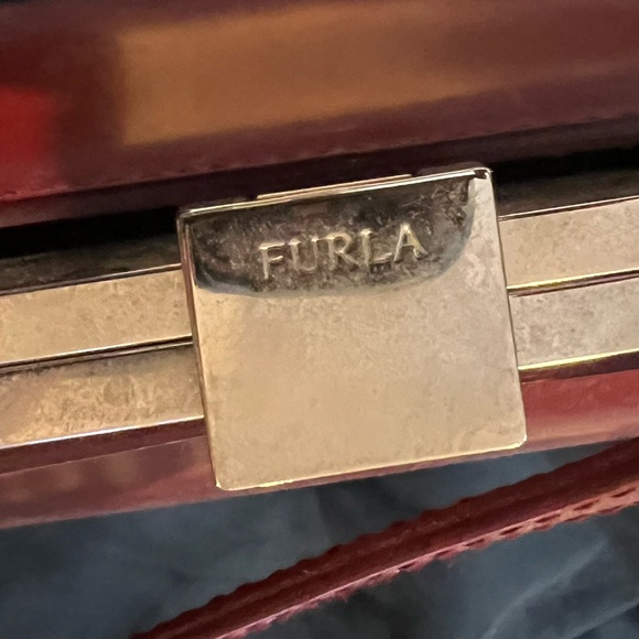 Vintage Red Furla Bag - Picture 6 of 12